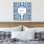 Toile Motif et texte fractionné psychédélique (Insitu(Chambre))