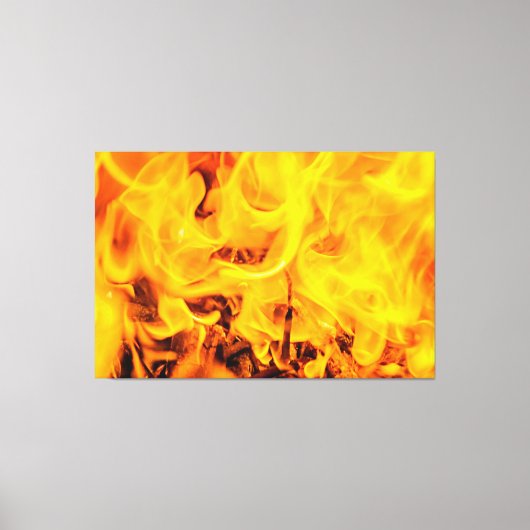 Toile Motif Feu Et Flames (Recto)