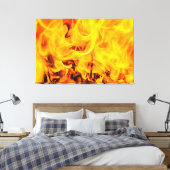 Toile Motif Feu Et Flames (Insitu(Chambre))