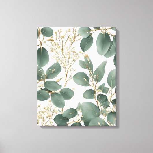 Toile Motif Feuille de l'Eucalyptus (Recto)