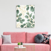 Toile Motif Feuille de l'Eucalyptus (Insitu(Salon))