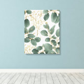 Toile Motif Feuille de l'Eucalyptus (Insitu (Plancher de Bois))