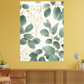 Toile Motif Feuille de l'Eucalyptus (Insitu(Salon))