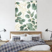 Toile Motif Feuille de l'Eucalyptus (Insitu(Chambre))