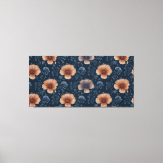 Toile motif fleuri avec fleurs