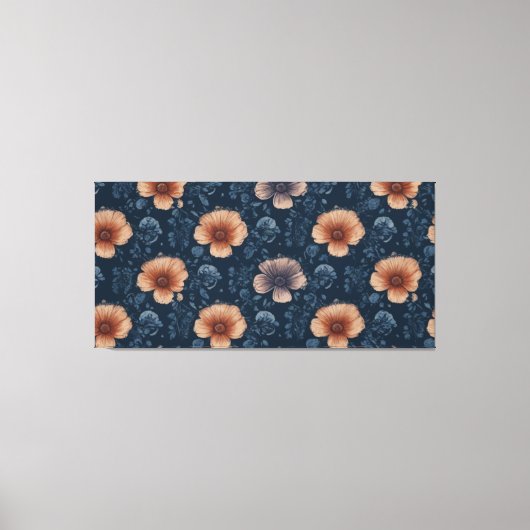 Toile motif fleuri avec fleurs (Recto)