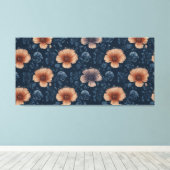 Toile motif fleuri avec fleurs (Insitu (Plancher de Bois))