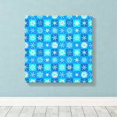 Toile Motif Flocons de Neige Bleus (Insitu (Plancher de Bois))