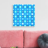 Toile Motif Flocons de Neige Bleus (Insitu(Salon))