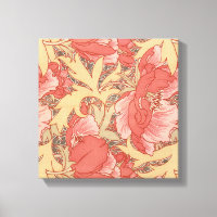 Motif floral de Nouveau d'art de pavots de William
