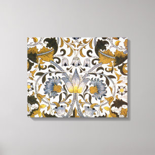 Toile Motif floral William Morris Lodden : bleu or