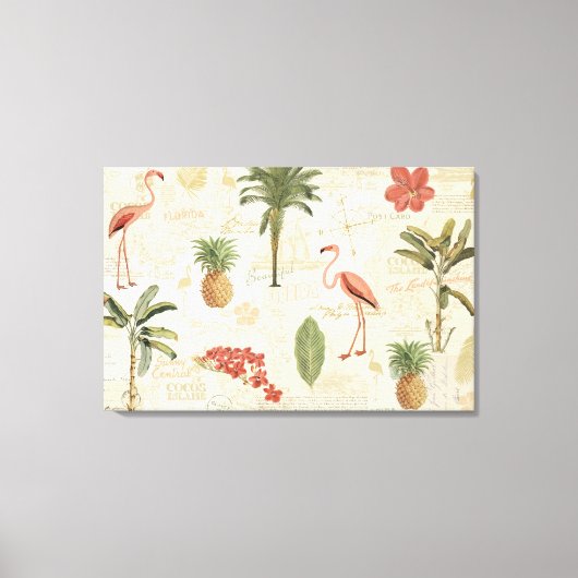 Toile Motif floridien tropical (Recto)