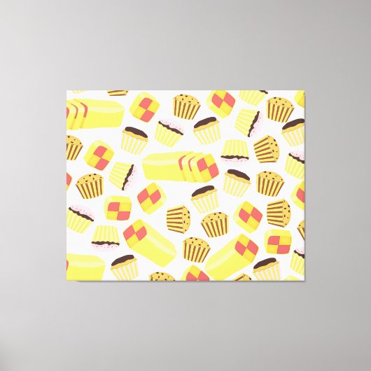Toile Motif Gâteaux Rétro (Recto)