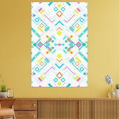 Toile Motif géométrique abstrait Aztec (Insitu(Salon))