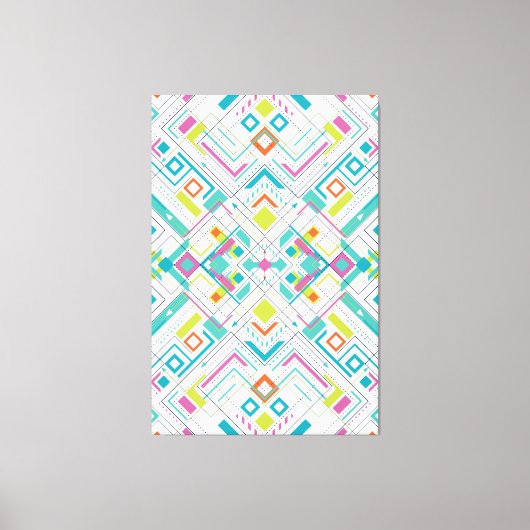 Toile Motif géométrique abstrait Aztec (Recto)