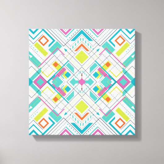 Toile Motif géométrique aztèque (Recto)