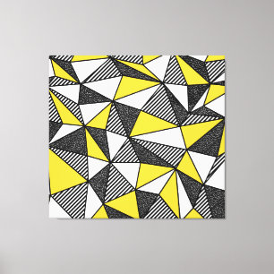 Toile Motif géométrique bas-poly rétro