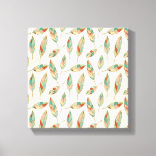 Toile Motif géométrique de plume d'étape de Geo de