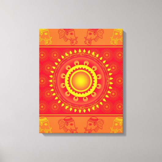 Toile Motif indien (Recto)