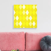 Toile Motif Jacquard jaune (Insitu(Salon))