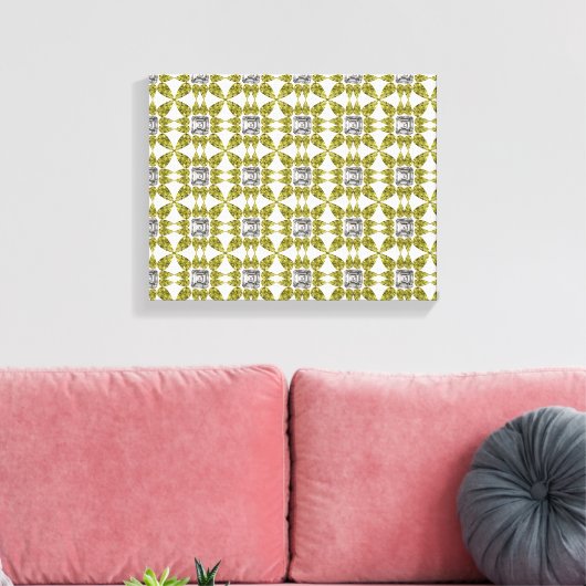 Toile Motif jaune (Insitu(Salon))