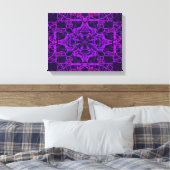 Toile Motif kaléidoscope violet (Insitu(Chambre))