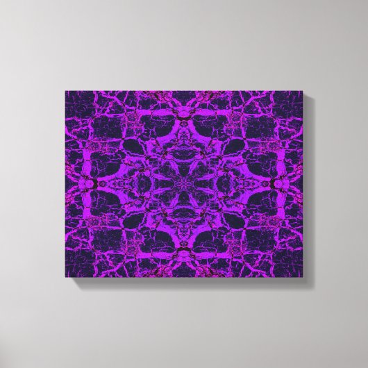 Toile Motif kaléidoscope violet (Recto)