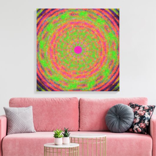 Toile Motif Mandala de Mécanique Quantique  (Insitu(Salon))