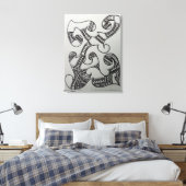 Toile Motif Maori DIY Colour It Yourself (Insitu(Chambre))