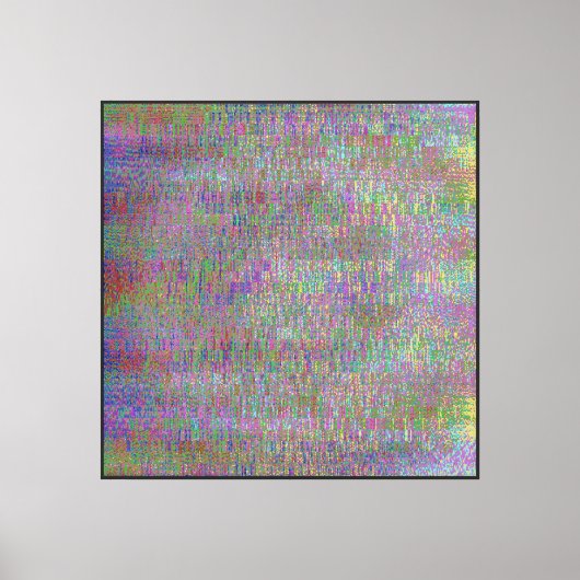 Toile Motif mathématique pixélisé (Recto)