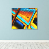 Toile Motif métallique bleu-or 33 (Insitu (Plancher de Bois))