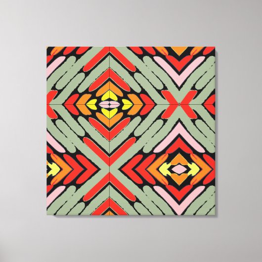 Toile Motif multicolore du Sud-Ouest (Recto)