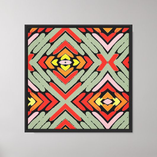 Toile Motif multicolore du Sud-Ouest (Recto)