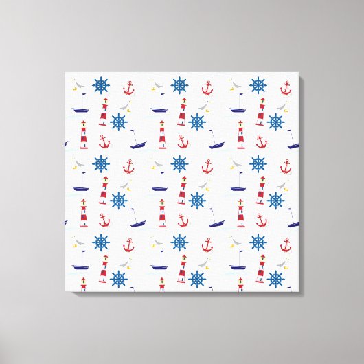 Toile Motif nautique (Recto)