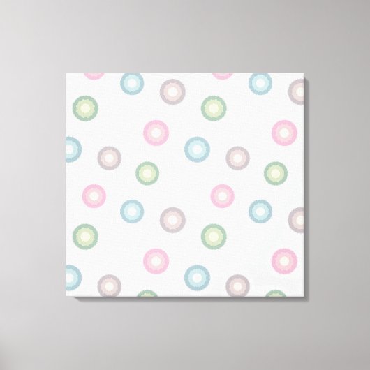 Toile Motif Pastel Circle (Recto)