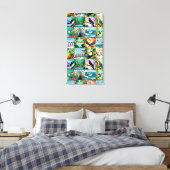 Toile Motif patchwork d'oiseaux (Insitu(Chambre))