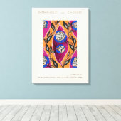 Toile Motif pochoir à fleurs dans Art Nouveau (Insitu (Plancher de Bois))