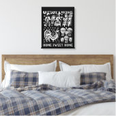 Toile Motif Pyrex vintage - Papillon (Amish Farmer) (Insitu(Chambre))