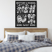 Toile Motif Pyrex vintage - Papillon (Amish Farmer) (Insitu(Chambre))