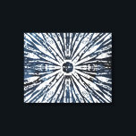 Toile Motif radial Indigo Ink<br><div class="desc">Indigo Ink Motif I par Juin Erica Vess. Conception radiale créée à partir de colorants bleu indigo et diverses formes géométriques.</div>