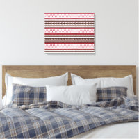 motif rayé rouge et blanc