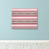 Toile motif rayé rouge et blanc (Insitu (Plancher de Bois))