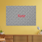 Toile Motif rayonnant noir blanc Thunder_Cove (Insitu(Salon))