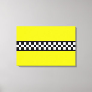 Toile Motif rayure Taxi Check
