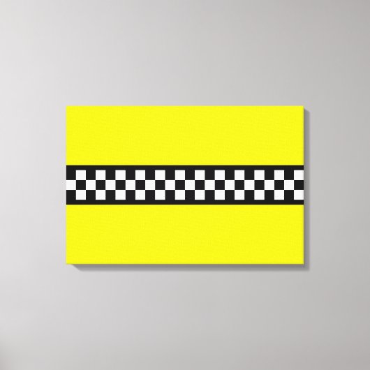 Toile Motif rayure Taxi Check (Recto)