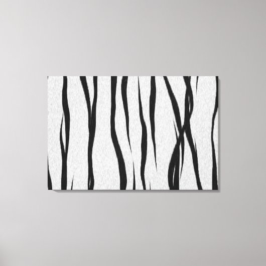 Toile Motif rayures de tigre. (Recto)
