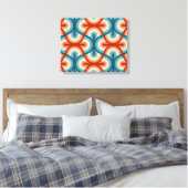 Toile Motif Retro Summer Rainbow Stripes (Insitu(Chambre))