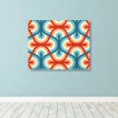 Toile Motif Retro Summer Rainbow Stripes (Insitu (Plancher de Bois))