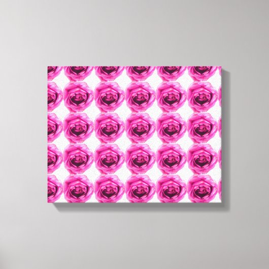 Toile Motif rose (Recto)