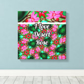 Toile Motif Rose du désert (Insitu (Plancher de Bois))